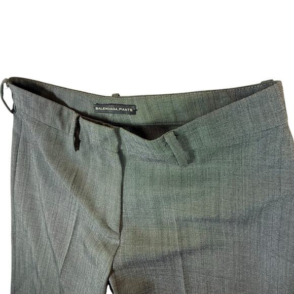 Balenciaga Pants Women’s Gray Dress Trousers Wide Leg Made in Italy Size 38/8 - Picture 3 of 11